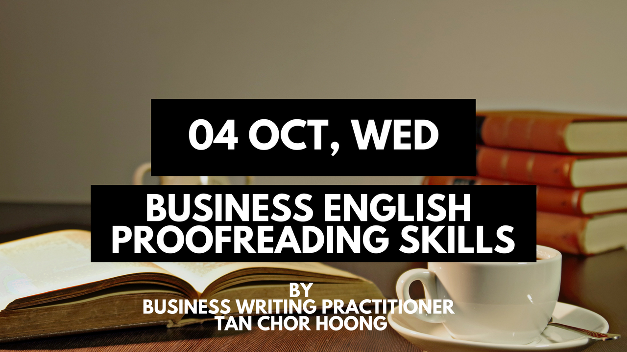 Business Proofreading Skills – Banner (04 October 2017)