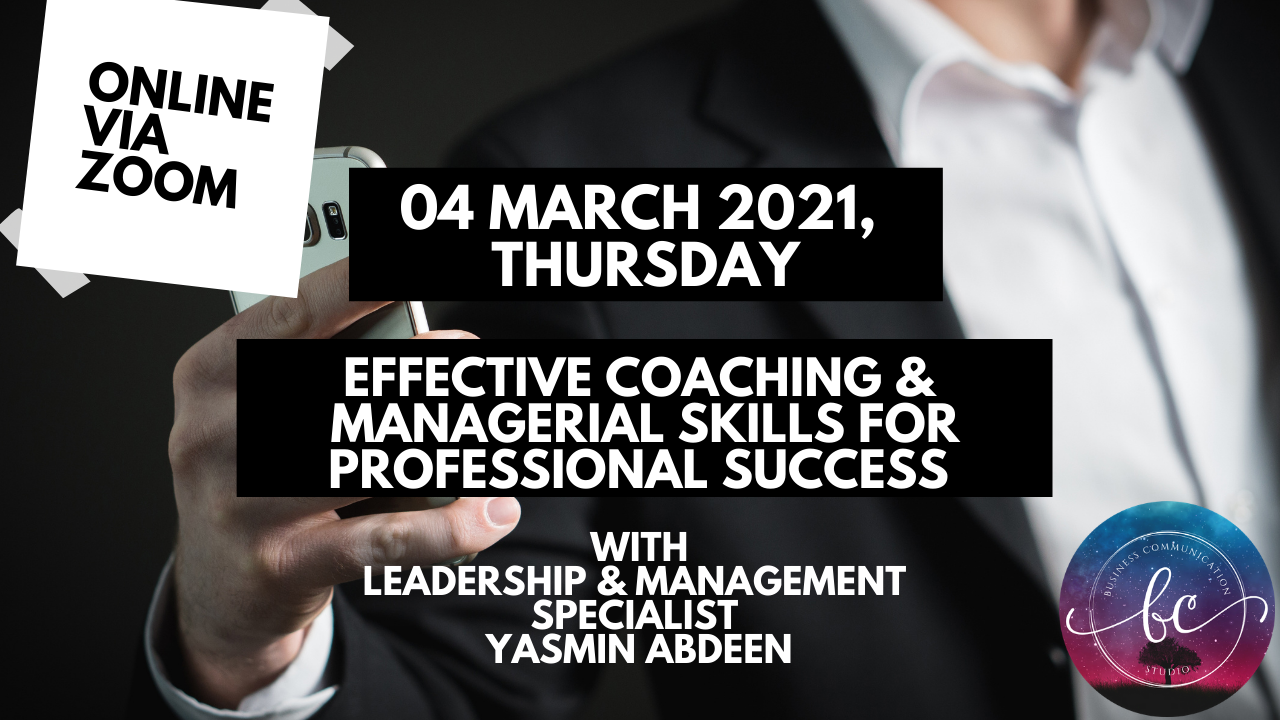 New Course Banner – Online Effective Coaching and Managerial Skills for Professional Success (04 March 2021)