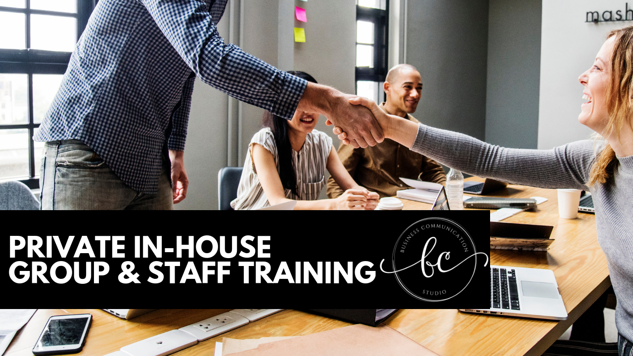 Private In-House Group Staff Training – Business Communication Studio